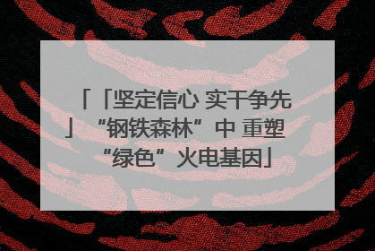 「坚定信心 实干争先」“钢铁森林”中 重塑“绿色”火电基因