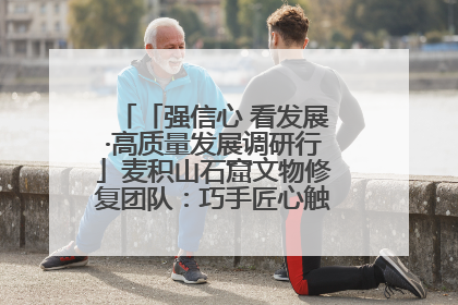「强信心 看发展·高质量发展调研行」麦积山石窟文物修复团队：巧手匠心触摸“光阴的故事”