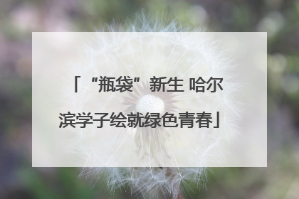 “瓶袋”新生 哈尔滨学子绘就绿色青春