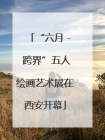 “六月 - 跨界”五人绘画艺术展在西安开幕