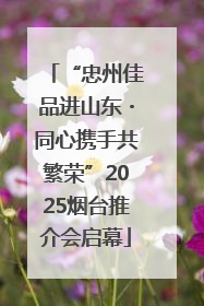 “忠州佳品进山东・同心携手共繁荣”2025烟台推介会启幕