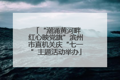 “潮涌黄河畔 红心映党旗”滨州市直机关庆“七一”主题活动举办
