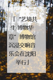 “艺境共生·博物华章”博物馆沉浸交响音乐会在沈阳举行