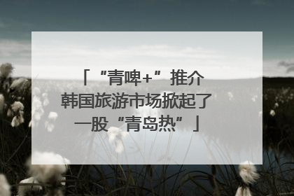“青啤+”推介 韩国旅游市场掀起了一股“青岛热”