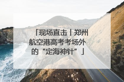 现场直击丨郑州航空港高考考场外的“定海神针”