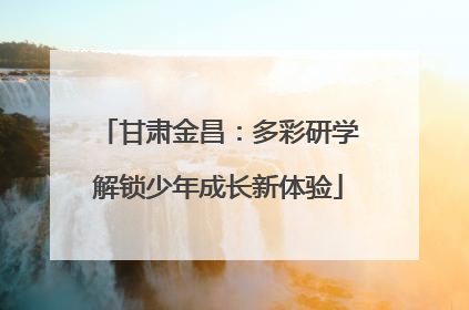 甘肃金昌：多彩研学解锁少年成长新体验