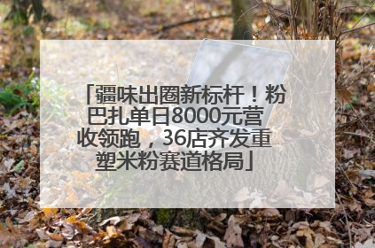 疆味出圈新标杆！粉巴扎单日8000元营收领跑，36店齐发重塑米粉赛道格局