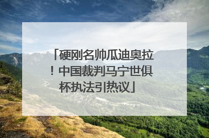 硬刚名帅瓜迪奥拉！中国裁判马宁世俱杯执法引热议
