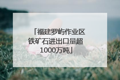 福建罗屿作业区铁矿石进出口量超1000万吨