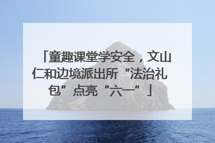 童趣课堂学安全，文山仁和边境派出所“法治礼包”点亮“六一”