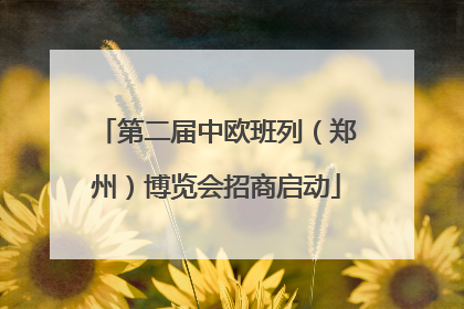 第二届中欧班列（郑州）博览会招商启动