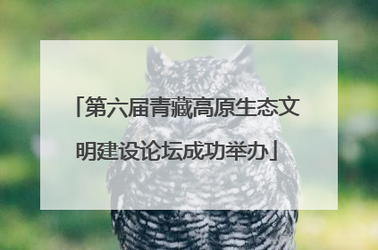 第六届青藏高原生态文明建设论坛成功举办