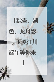 粽香、湖色、龙舟影，玉溪江川端午等你来