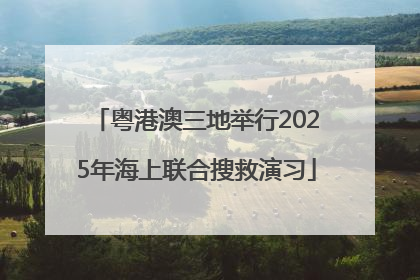 粤港澳三地举行2025年海上联合搜救演习