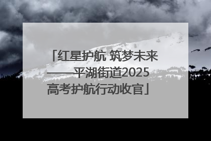 红星护航 筑梦未来——平湖街道2025高考护航行动收官