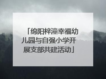 绵阳梓潼幸福幼儿园与自强小学开展支部共建活动