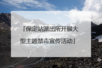 保定站派出所开展大型主题禁毒宣传活动