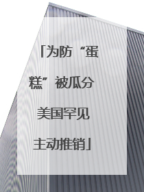 为防“蛋糕”被瓜分 美国罕见主动推销