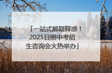 一站式解疑释惑！2025日照中考招生咨询会火热举办