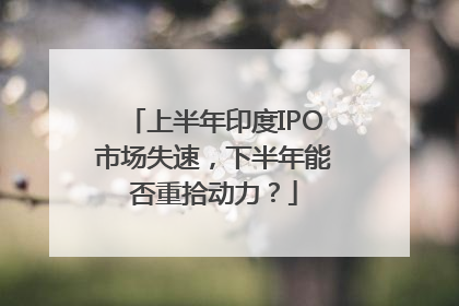 上半年印度IPO市场失速，下半年能否重拾动力？