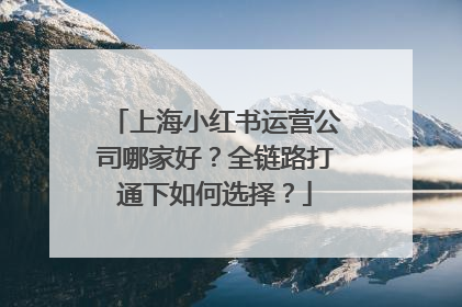 上海小红书运营公司哪家好？全链路打通下如何选择？