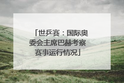 世乒赛：国际奥委会主席巴赫考察赛事运行情况