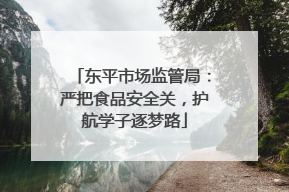 东平市场监管局：严把食品安全关，护航学子逐梦路