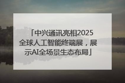 中兴通讯亮相2025全球人工智能终端展，展示AI全场景生态布局