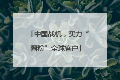 中国战机，实力“圈粉”全球客户