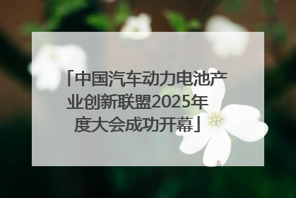中国汽车动力电池产业创新联盟2025年度大会成功开幕
