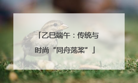 乙巳端午：传统与时尚“同舟荡桨”