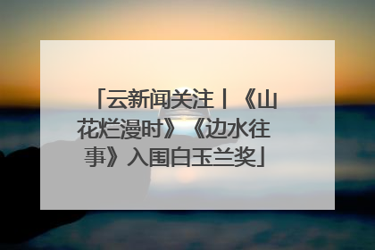 云新闻关注丨《山花烂漫时》《边水往事》入围白玉兰奖