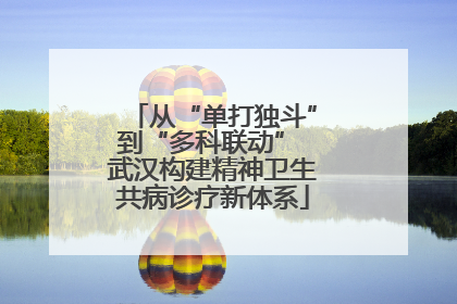 从“单打独斗”到“多科联动” 武汉构建精神卫生共病诊疗新体系