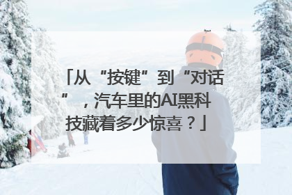 从“按键”到“对话”，汽车里的AI黑科技藏着多少惊喜？