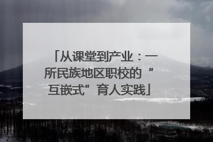 从课堂到产业：一所民族地区职校的“互嵌式”育人实践