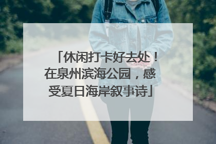 休闲打卡好去处！在泉州滨海公园，感受夏日海岸叙事诗