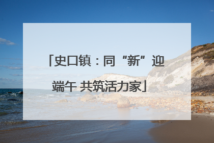 史口镇：同“新”迎端午 共筑活力家