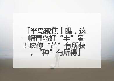 半岛聚焦丨瞧，这一幅青岛好“丰”景！愿你“芒”有所获，“种”有所得