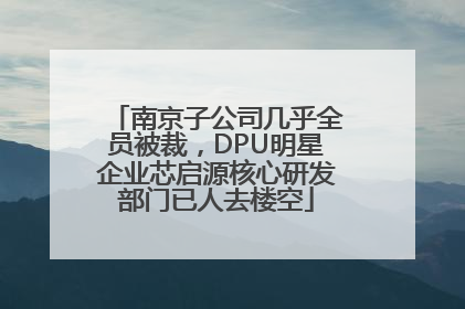南京子公司几乎全员被裁，DPU明星企业芯启源核心研发部门已人去楼空