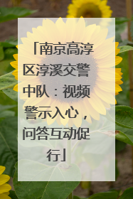南京高淳区淳溪交警中队：视频警示入心，问答互动促行
