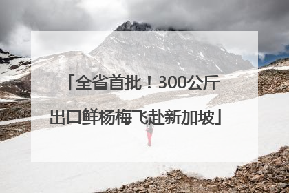 全省首批！300公斤出口鲜杨梅飞赴新加坡
