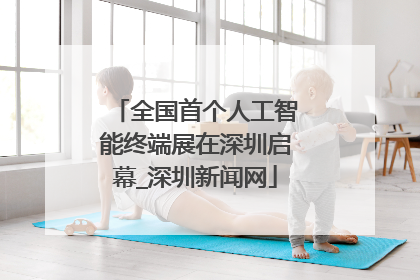全国首个人工智能终端展在深圳启幕_深圳新闻网