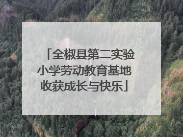 全椒县第二实验小学劳动教育基地收获成长与快乐