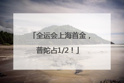 全运会上海首金，普陀占1/2！