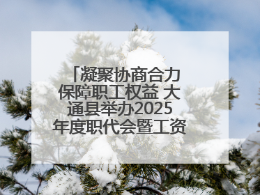 凝聚协商合力 保障职工权益 大通县举办2025年度职代会暨工资集体协商现场观摩交流活动