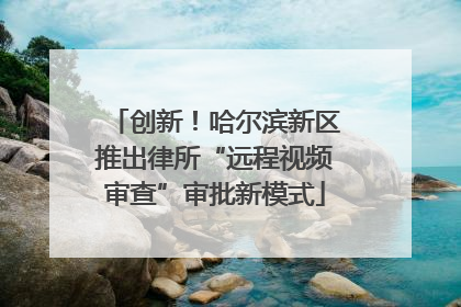 创新！哈尔滨新区推出律所“远程视频审查”审批新模式