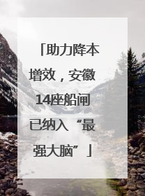 助力降本增效，安徽14座船闸已纳入“最强大脑”