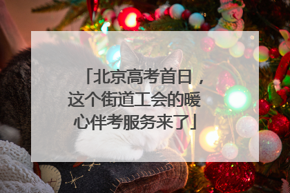 北京高考首日，这个街道工会的暖心伴考服务来了