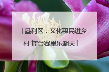 垦利区：文化惠民进乡村 擂台赛里乐翻天