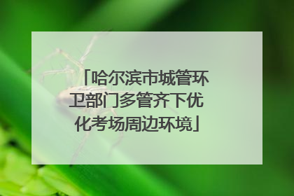 哈尔滨市城管环卫部门多管齐下优化考场周边环境
